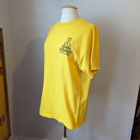 Vintage Y2K John Legend Once Again 2007 Tour Local Crew T-shirt Size L - Picture 3 of 10